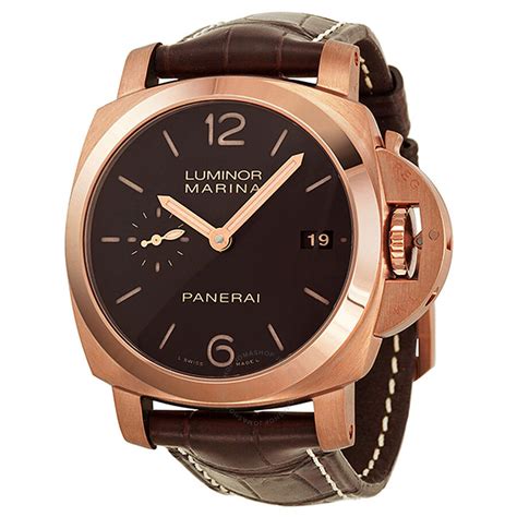 panerai rose gold luminor marina automatic price|Panerai Luminor marina manual.